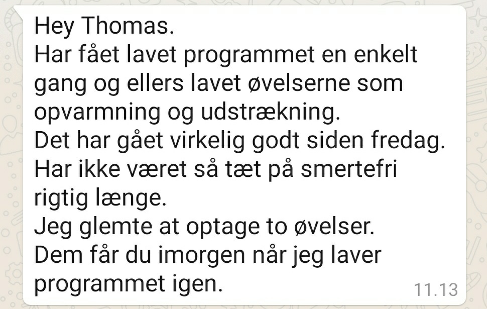 Genoptræning af Springerknæ