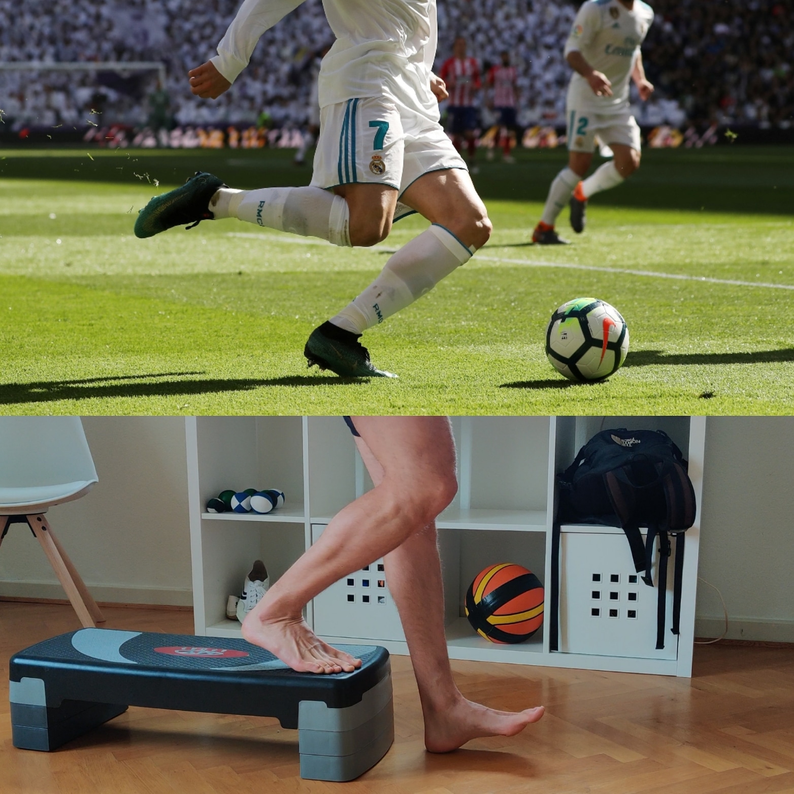 Springerknæ, overbelastning, fodbold